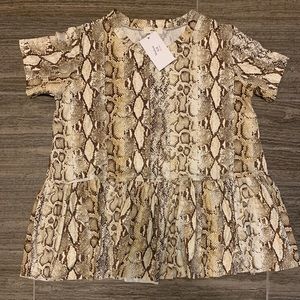 Brand new with tags snake print top from boutique